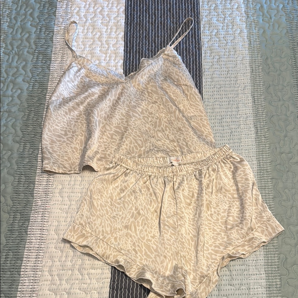 Cream Sleepwear Set